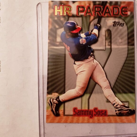 1999 The Topps Co Inc SAMMY SOSA Chicago Cubs Topps Hit Parade Baseball Card - Picture 1 of 2